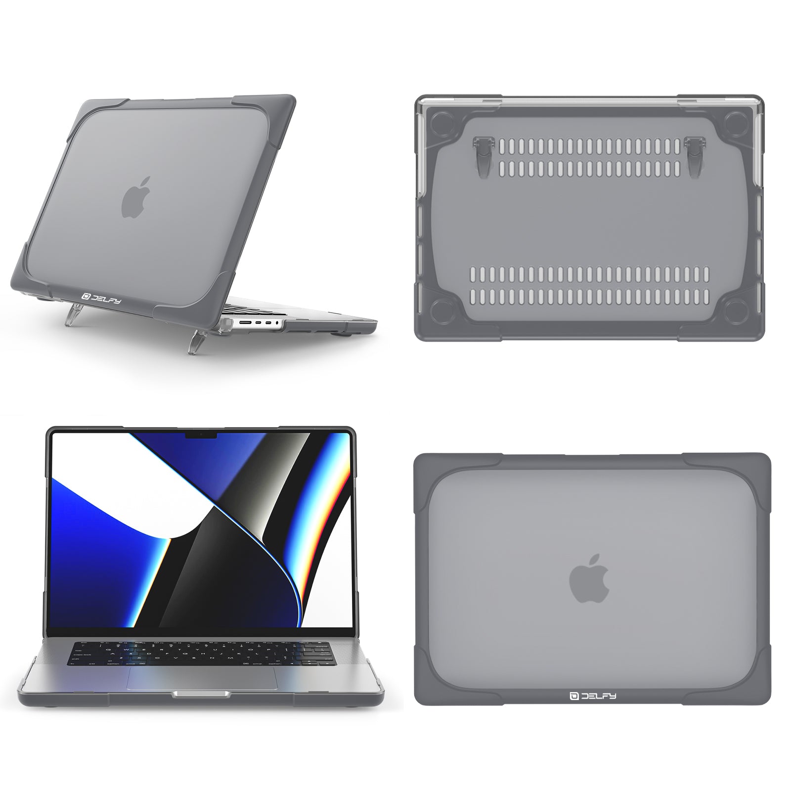Delfy MacBook pro Case for 14-inch MacBook Pro (M1-M4, 2021-2024)
