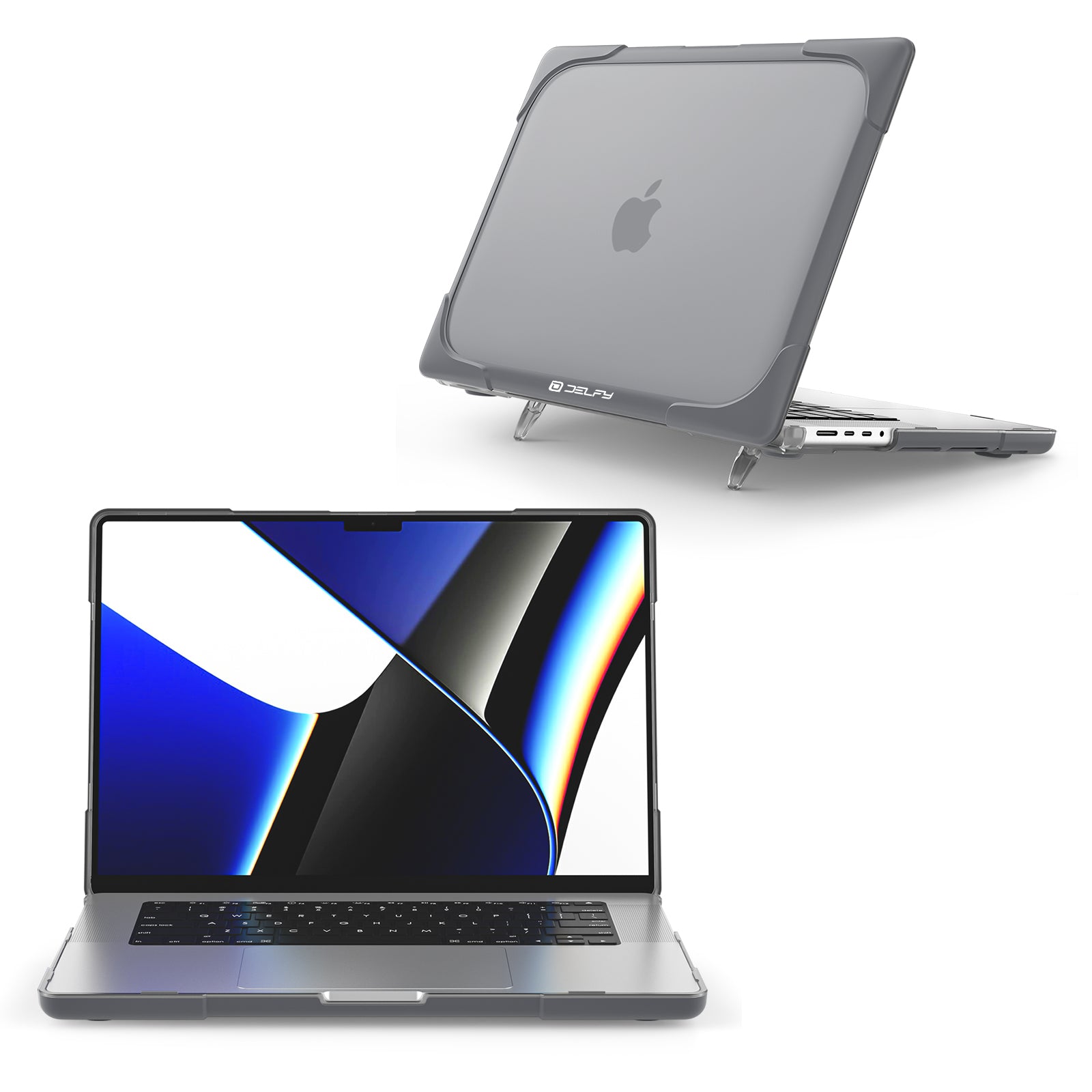 Delfy MacBook pro Case for 14-inch MacBook Pro (M1-M4, 2021-2024)