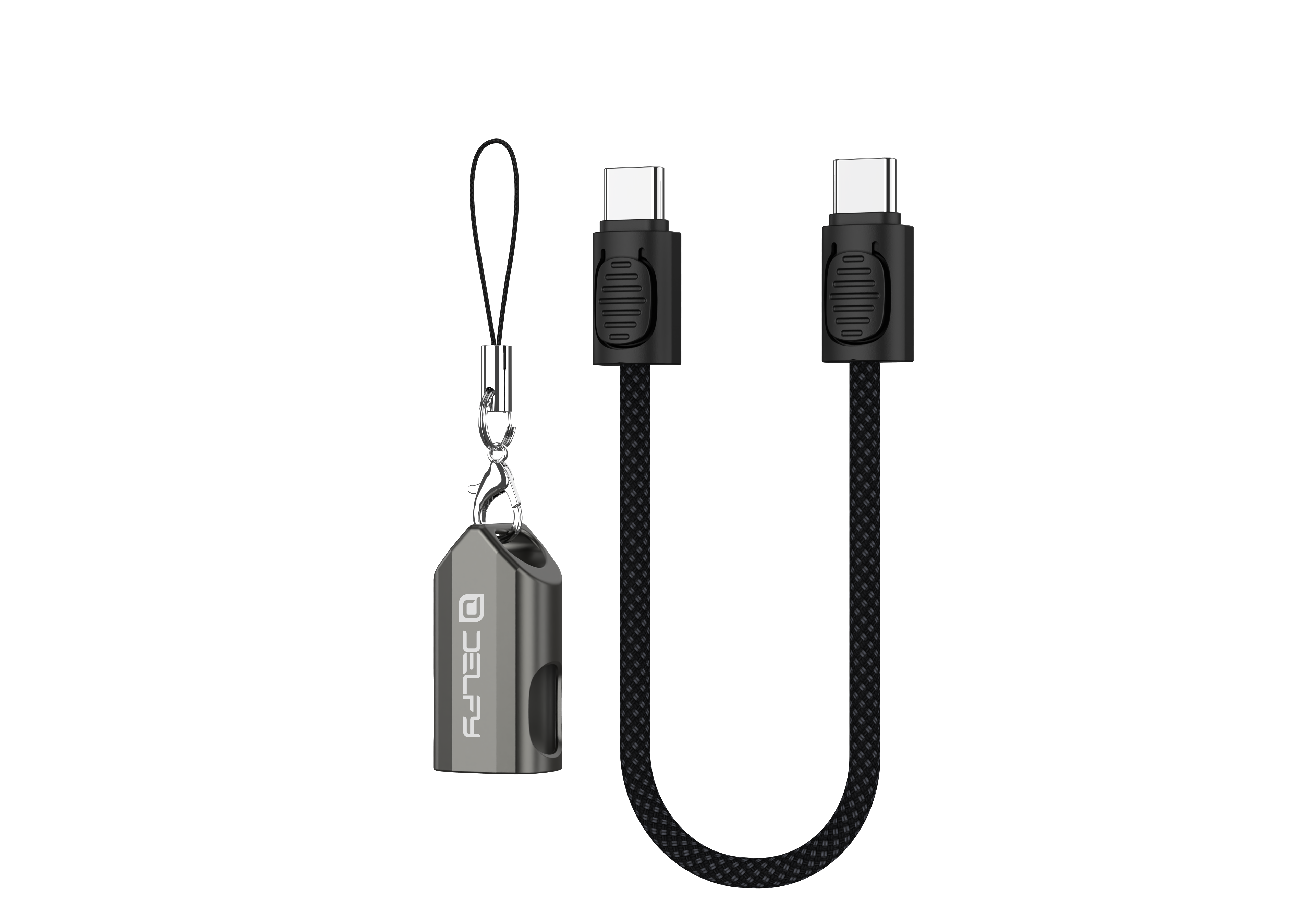 Delfy USB-C to USB-C Keychain
