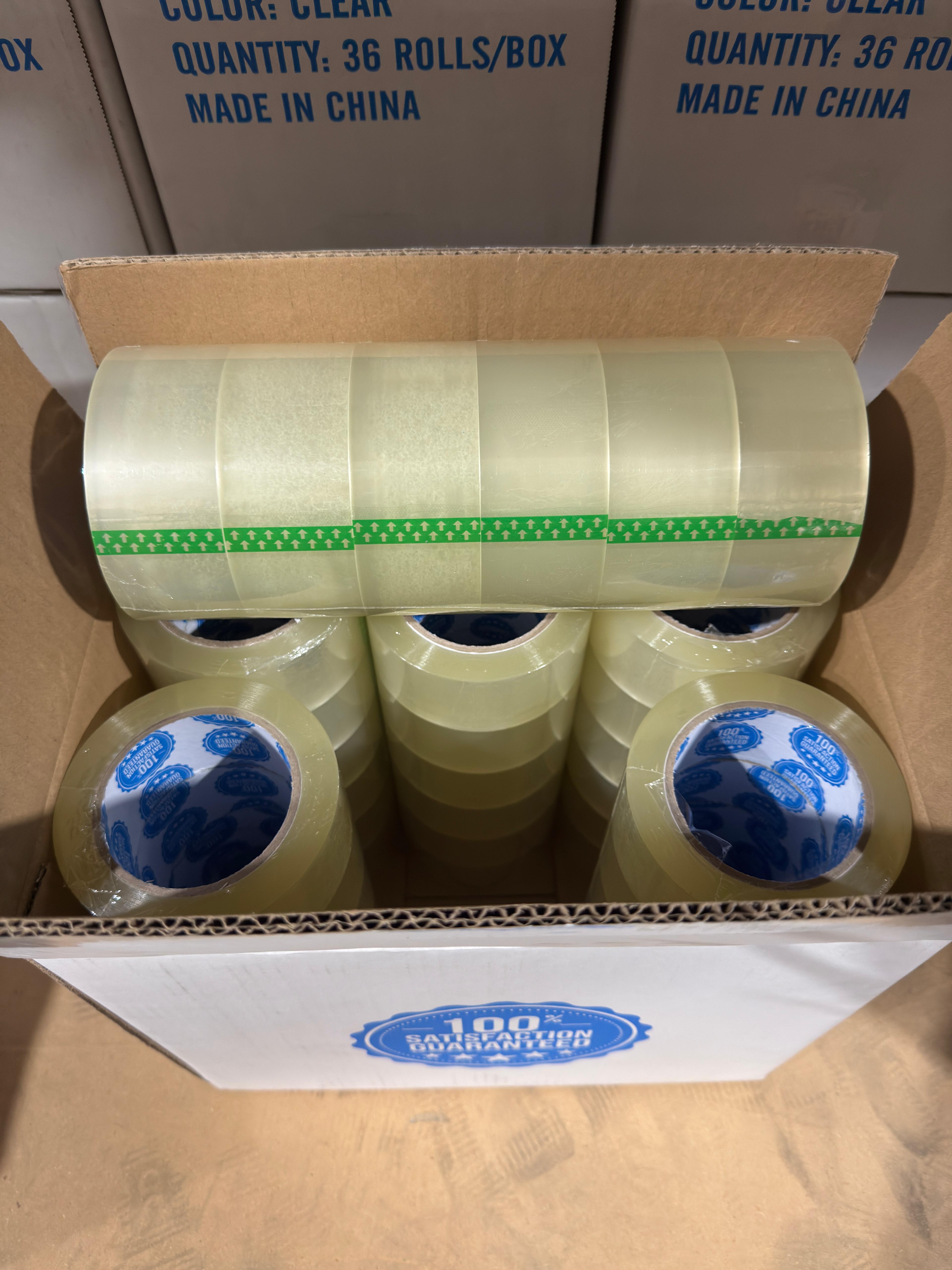 2" Clear Tape - One box (36 Rolls)
