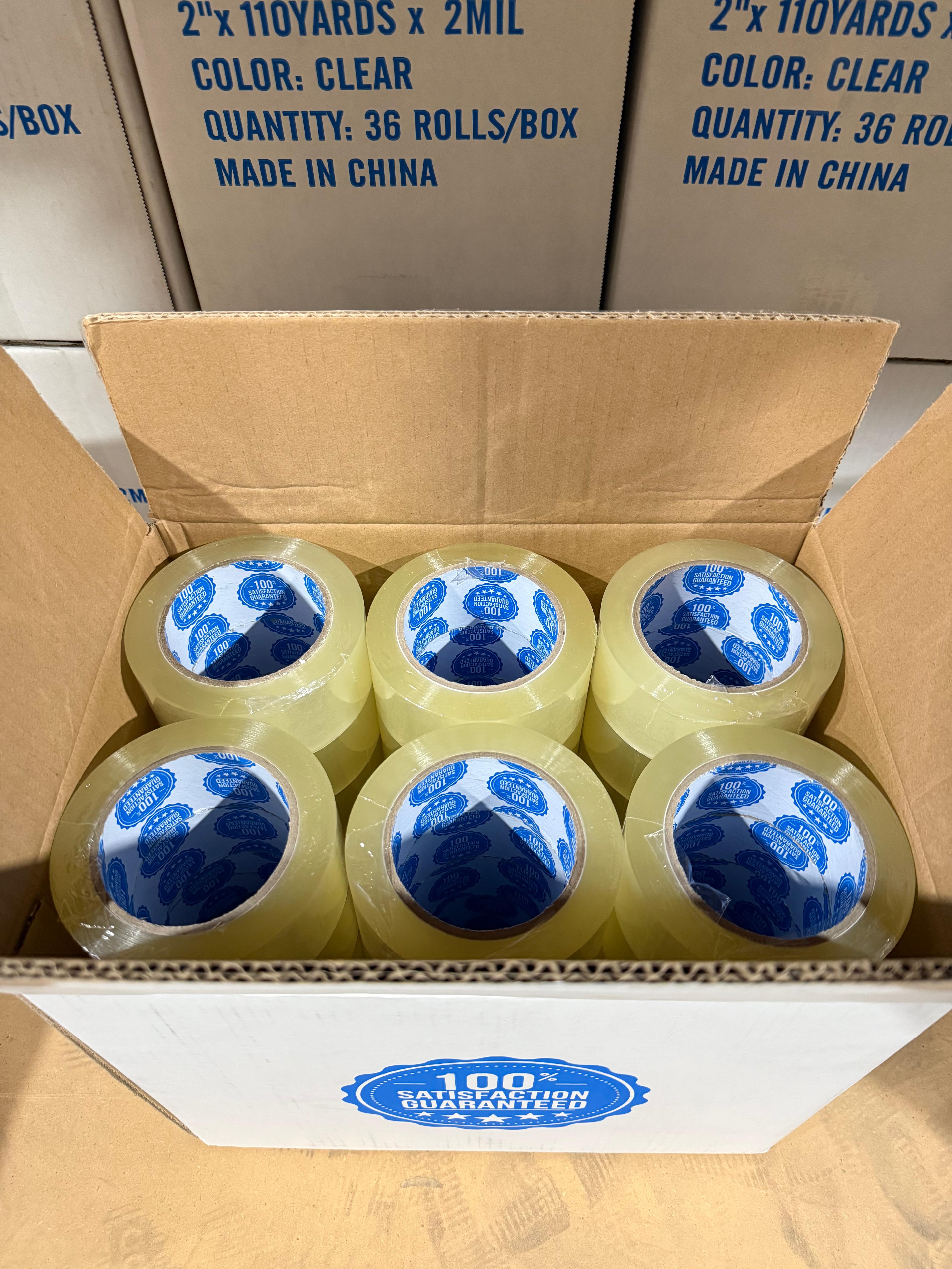 2" Clear Tape - One box (36 Rolls)