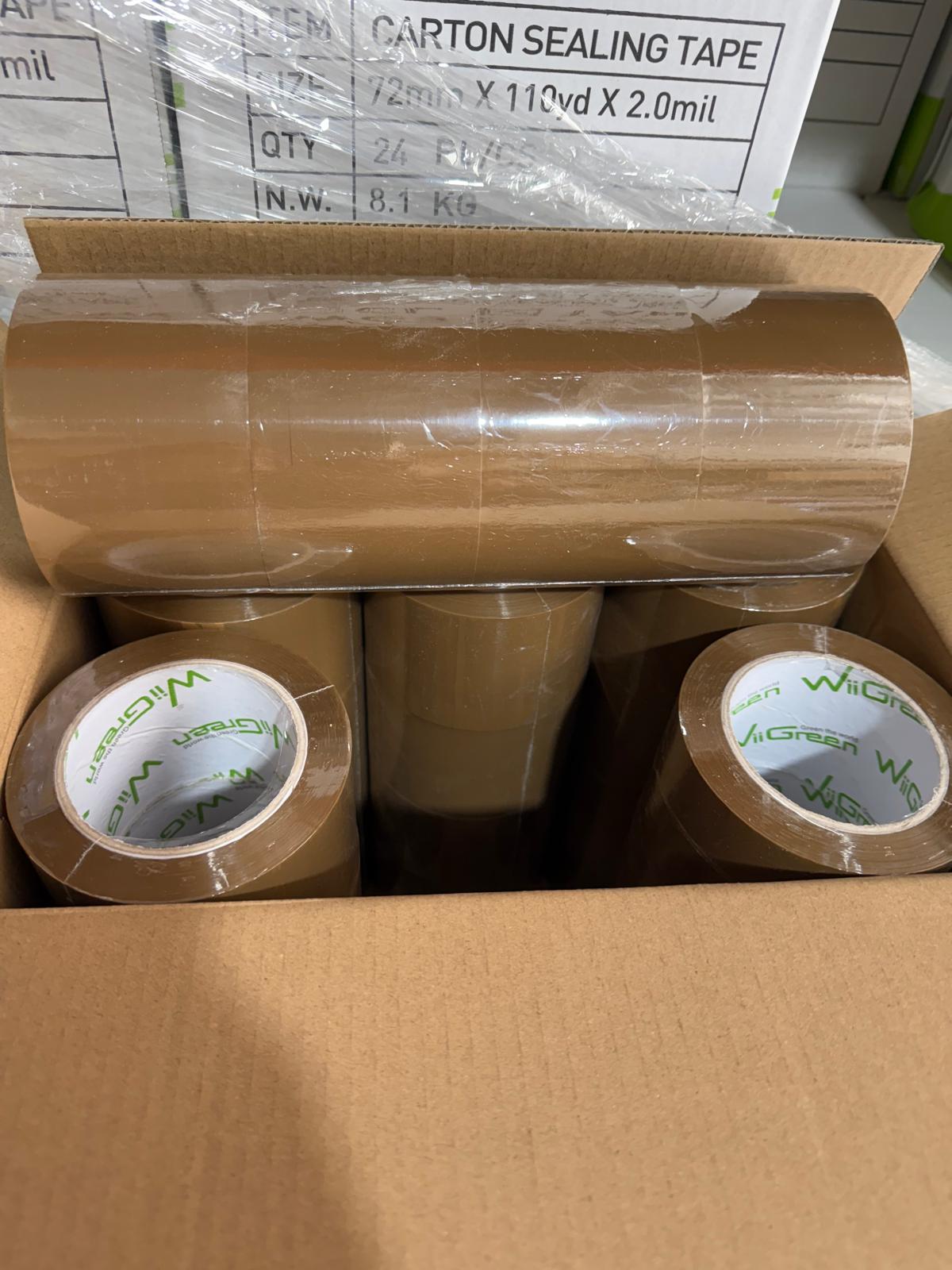 3" Brown Tape - One box (24 Rolls)