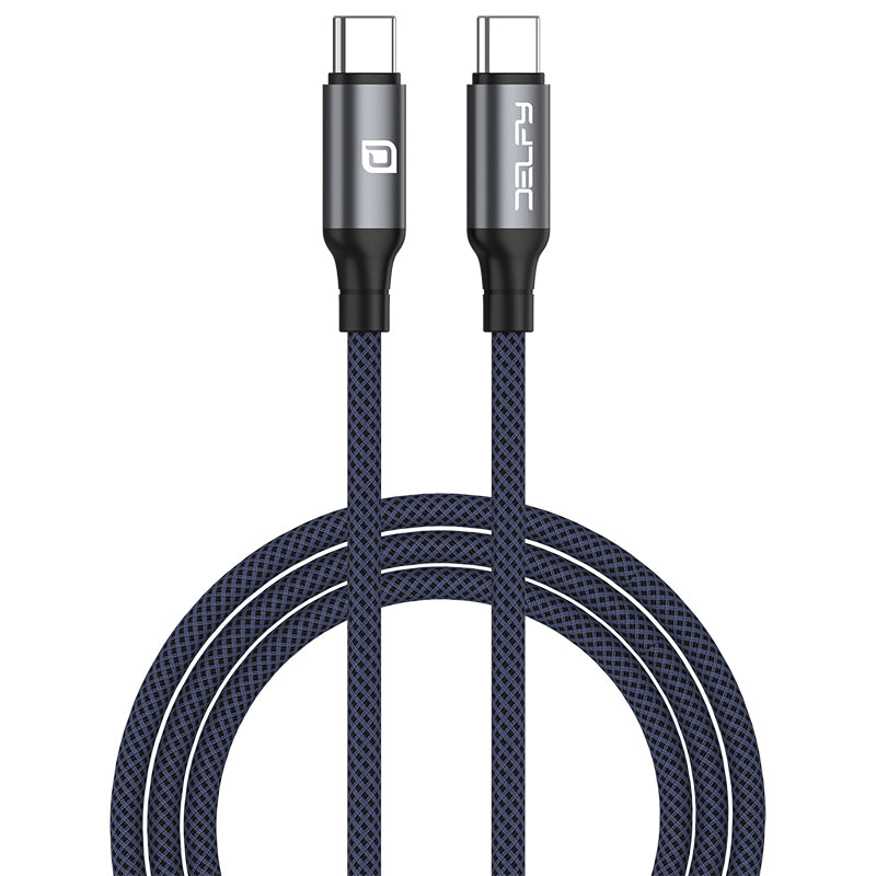 Delfy Keraia Braided Heavy Duty USB-C to USB-C Cable 240W Fast Charge