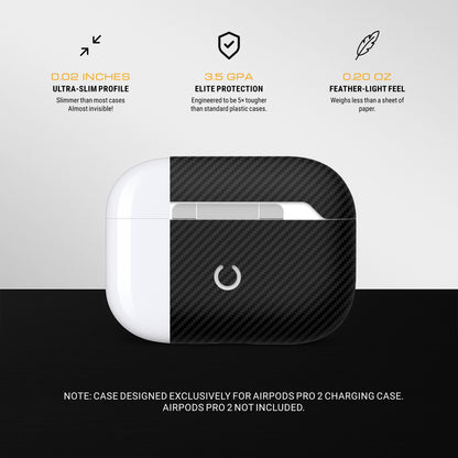 Delfy AirPods Pro 2 Case Made From Real Aramid Carbon Fiber Ultra Slim