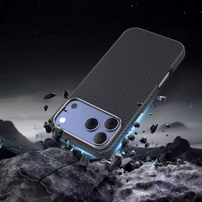 Delfy Protective Case – Real Aramid Carbon Fiber for iPhone 17 Pro Max