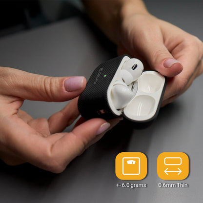 Delfy AirPods Pro 2 Case Made From Real Aramid Carbon Fiber Ultra Slim