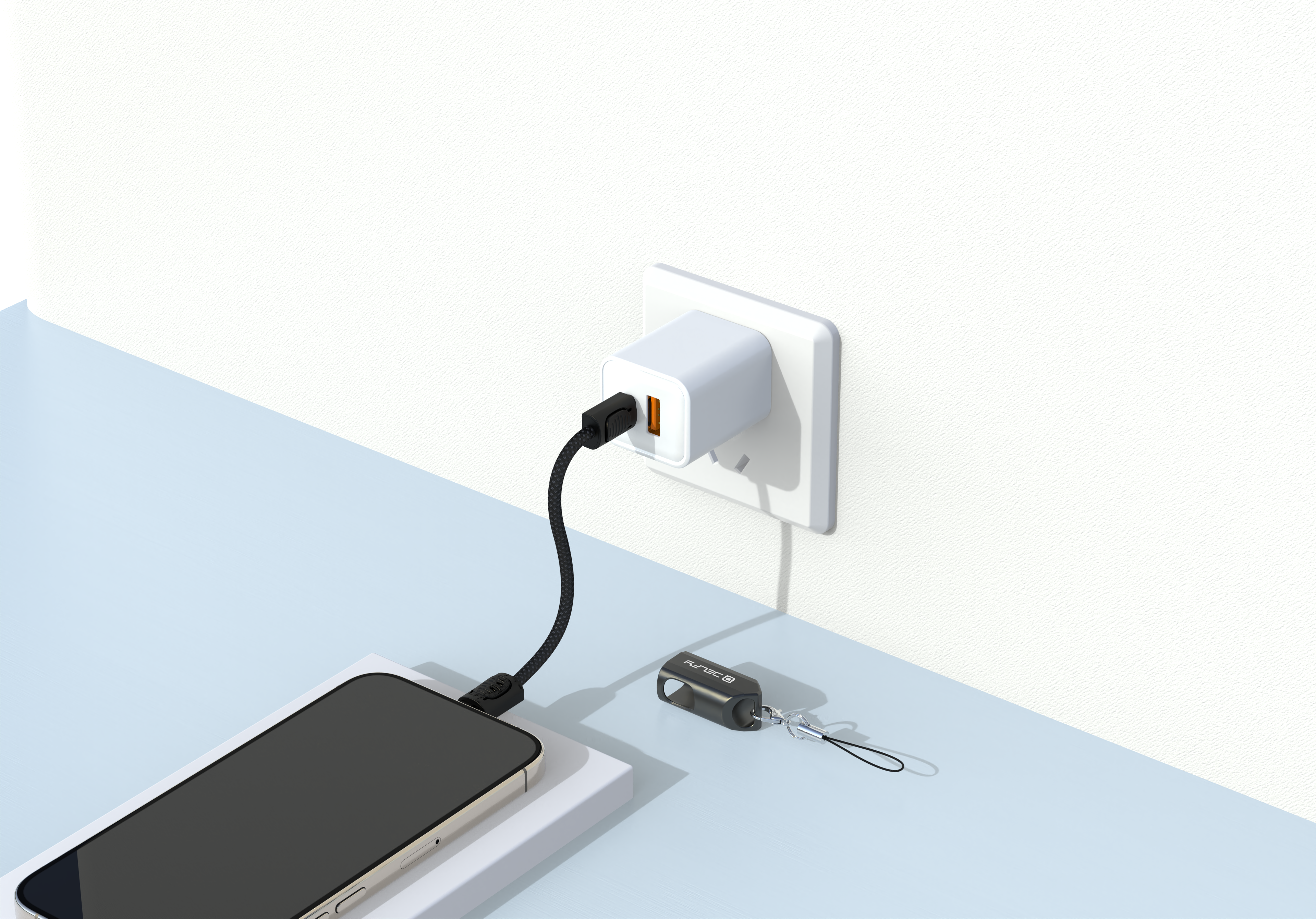 Delfy USB-C to USB C Keychain