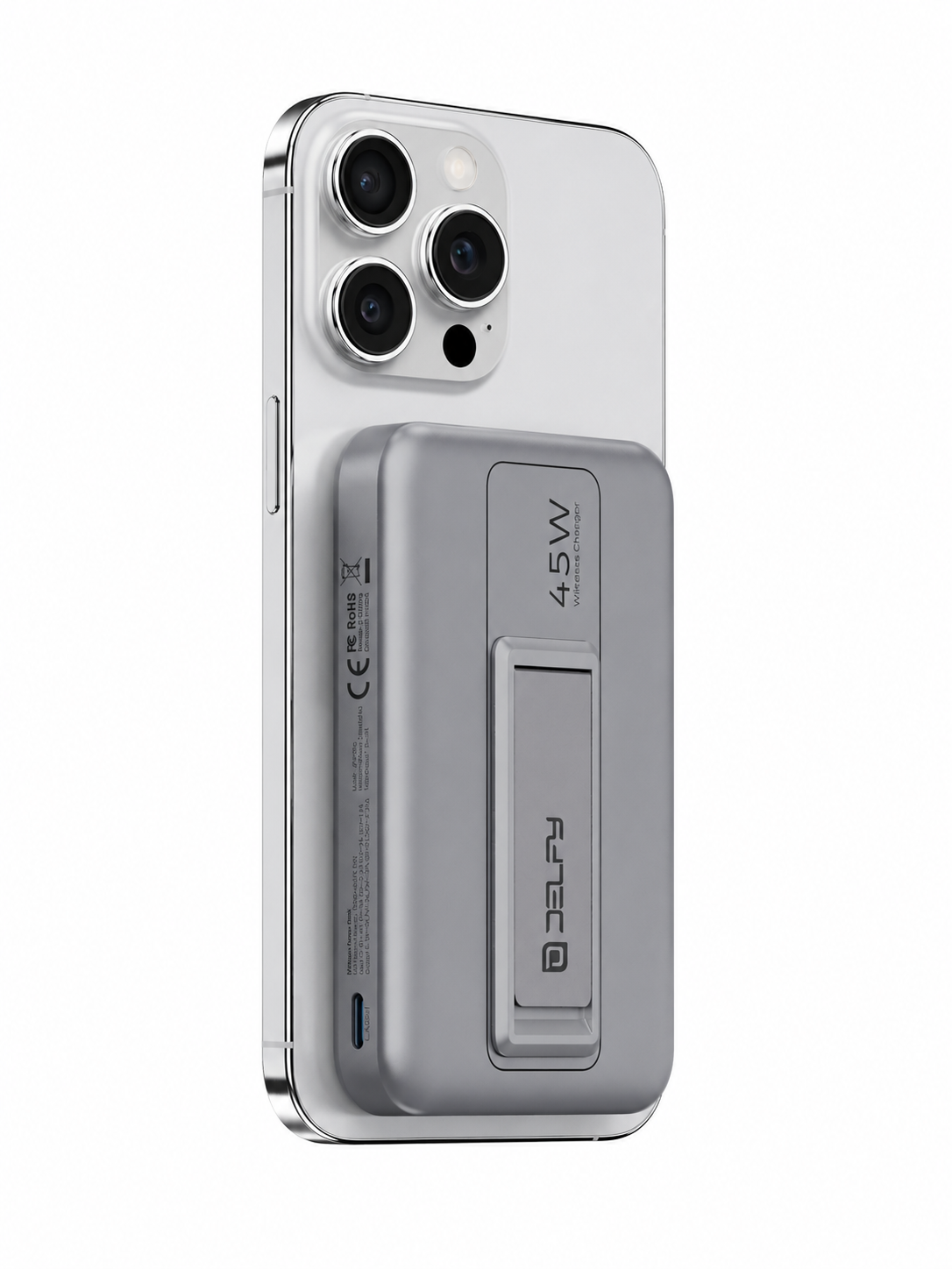 Delfy Dynami Power Bank 10000mAh 25W Qi2.2 Certified Wireless Charge