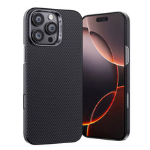 Load image into Gallery viewer, Delfy iPhone 16 Pro Max Aramid Carbon Fiber Case Ultra Thin MagSafe Compatible
