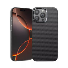 Load image into Gallery viewer, Delfy iPhone 16 Pro Max Aramid Carbon Fiber Case Ultra Thin MagSafe Compatible
