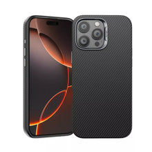 Load image into Gallery viewer, Delfy iPhone 16 Pro Max and 16 Pro Aramid Carbon Fiber Protective Case MagSafe Comp
