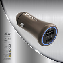 Load image into Gallery viewer, Tropo Car Charger 36W Dual Port UCB-C &amp; USB-A
